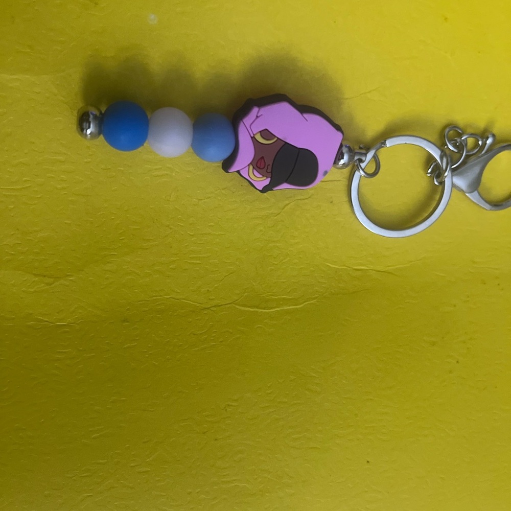 Pink and Blue Keychain Accessory